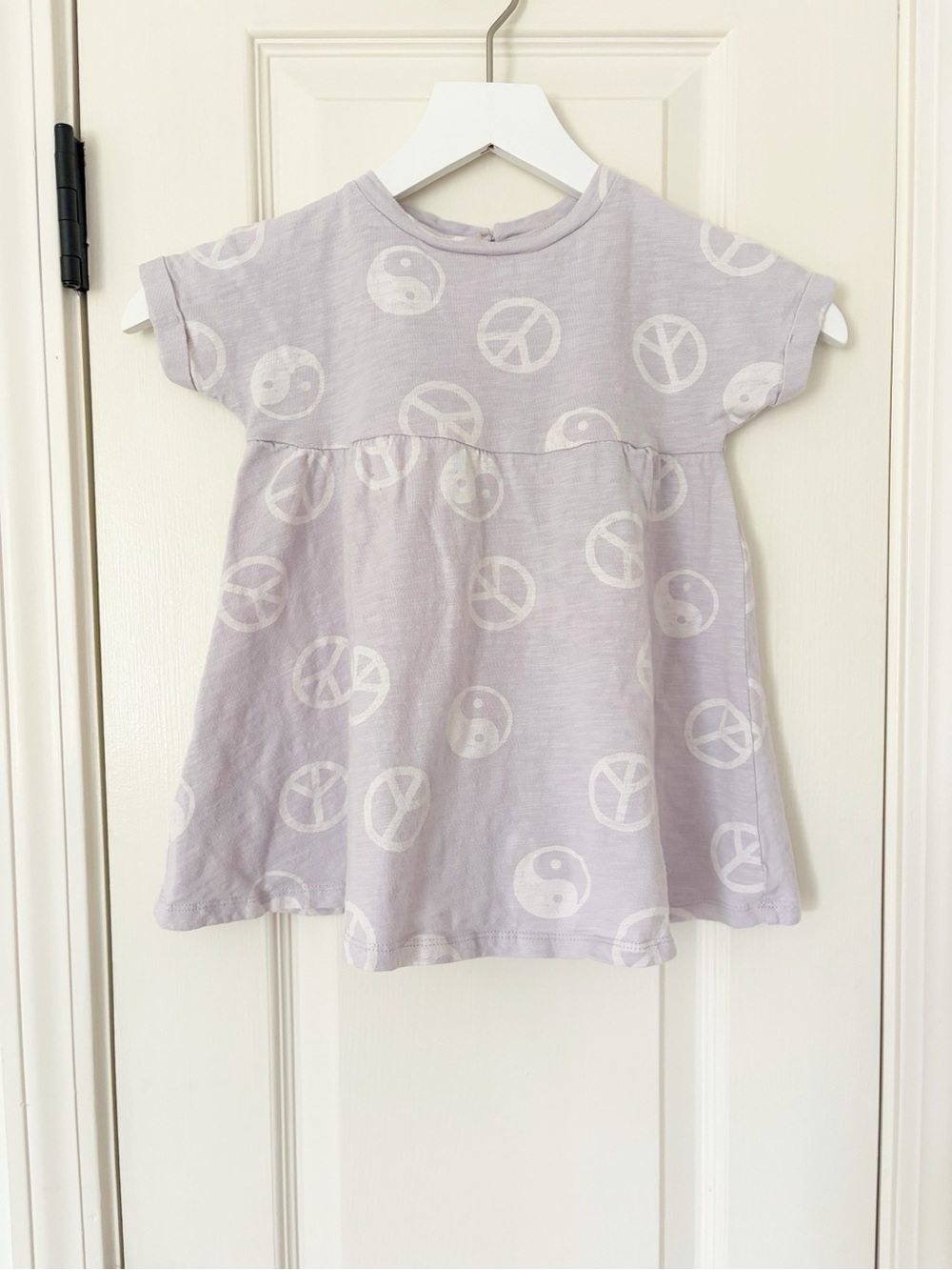 Little Co Peace Sign & Yin Yang Toddler Dress